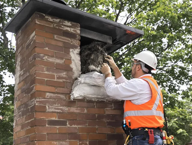 Humane removal of debris and animals by Doral Chimney Sweep in Doral, FL
