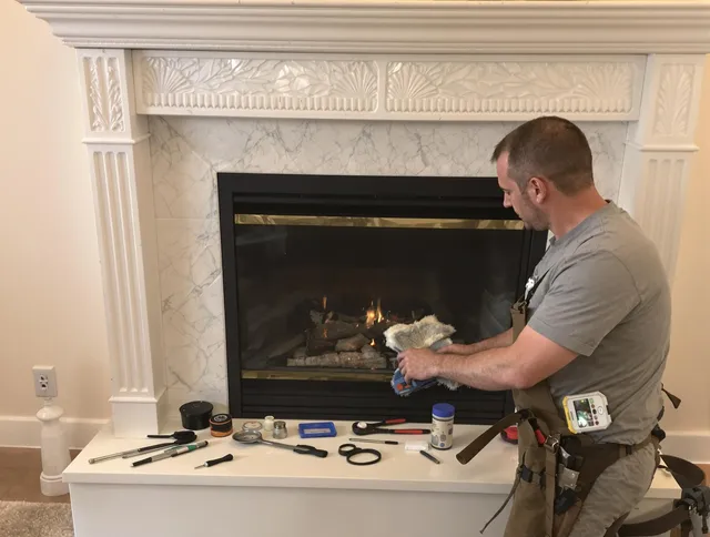 Doral Chimney Sweep performing fireplace maintenance in Doral, FL