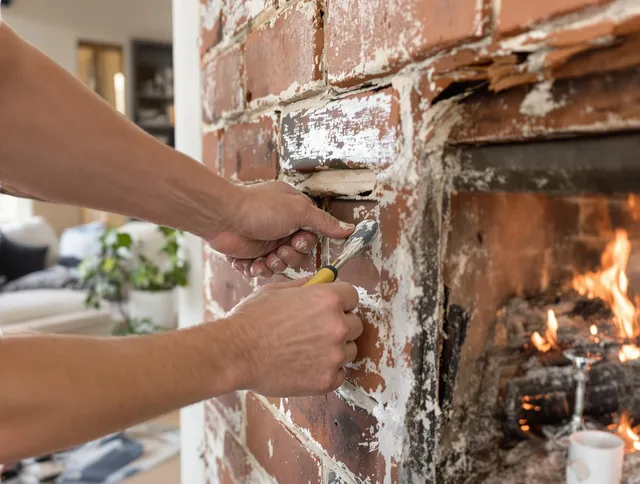 Routine fireplace repair by Doral Chimney Sweep in Doral, FL
