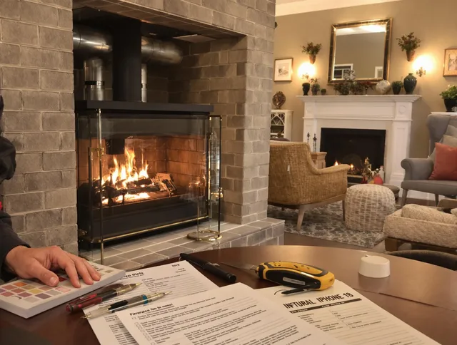 Doral Chimney Sweep verifying fireplace safety measures in Doral, FL