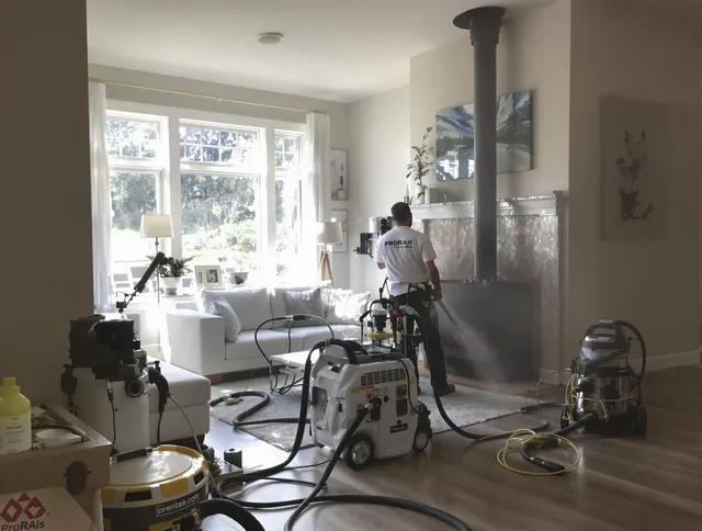 Soot removal service by Doral Chimney Sweep for a fireplace in Doral, FL